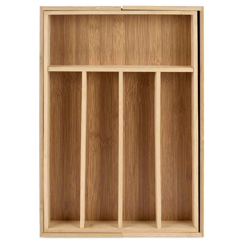 Bamboo Rectangle Utensil Storage Set