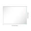 Miroir de salle de bain 48 po x 36 po à DEL avec fonction de brouillard, fixation murale, dossier lumineux réglable pour le maquillage et le toilettage, 48 po x 36 po, idéal pour un environnement tranquille