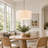 Lunelle 1-Light Dimmable Tapered Drum Shade Fabric Pendant Light