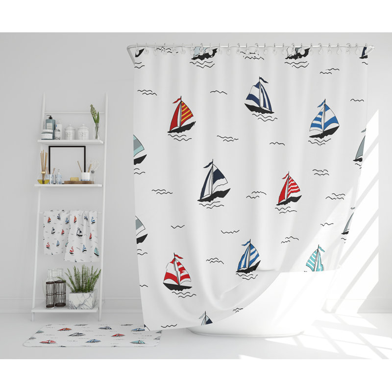 Naugler Polyester Shower Curtain Set