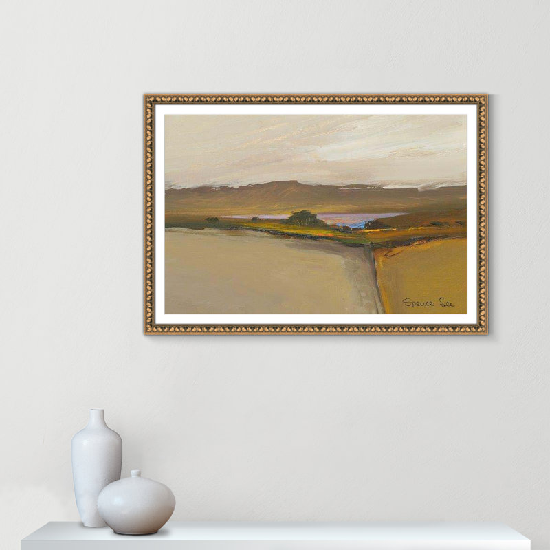 Heaven and Earth IV By Spencer Lee - Framed Art w/ 4 Ply Matboard, Gold Framed, 30.5" H x 42.5" W x 0.75" D
