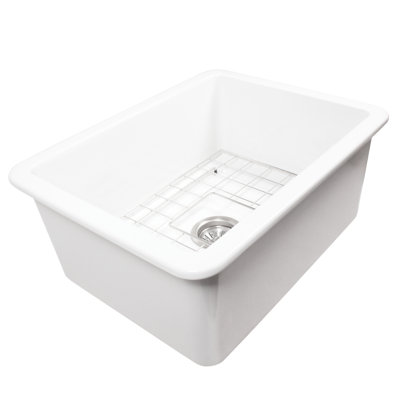 Évier de cuisine encastré en argile réfractaire 24 po Nantucket Sinks Wellfleet-2419W