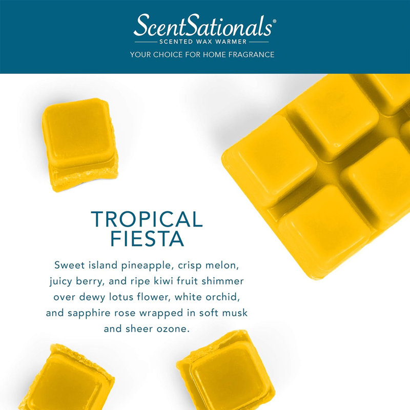 Collection de fond de cire ScentSationals 4PK, Fiesta tropicale