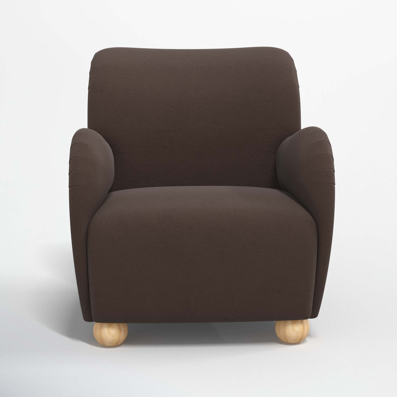 Cowen Armchair, Classic Chocolate Velvet