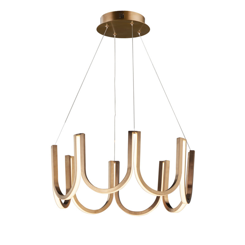Fleisher 1 - Light Brushed Champagne LED Unique/Statement Pendant