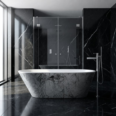 Sophia 67.7'' x 29.5'' Soaking Acrylic Bathtub