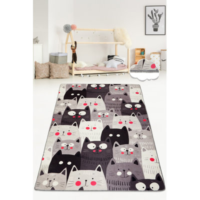 Premium Machine Washable Area Rug, 100% Polyester, 59 x 94.5 Inches | 8 mm Pile Height, Antibacterial, Non-Slip Underside | Easy Care & Maintenance, Perfect for Living Room, Bedroom, and Dining Areas
