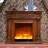 Walnut Solid Wood Freestanding Fireplace-1086252996