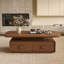 Table basse rectangulaire de rangement de style médiéval-129453044