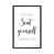 Toile avec cadre gris