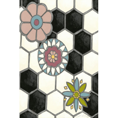 Tileworks IV 1 Piece Wrapped Canvas Painting