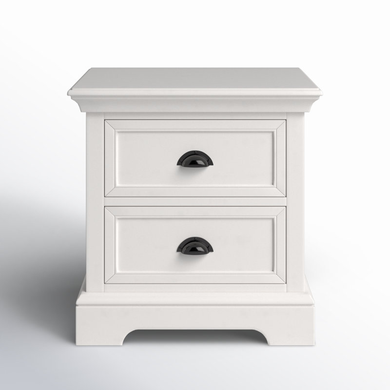 Huey 25'' W Nightstand, White