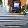 Arneshia Striped Navy/Beige Indoor / Outdoor Area Indoor/Outdoor Area Rug