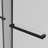 48 In. W X 76 In. H Freestanding Double Sliding Frameless Shower Enclosure In Matte Black Finish-122790621