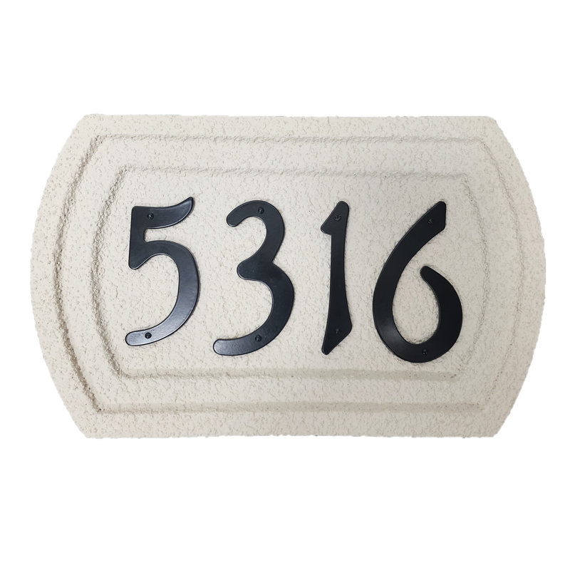 Recessed Address Plaque Small