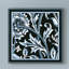 «Blue And White Floral Motif IV», reproduction d'impression sur toile tendue-33423565