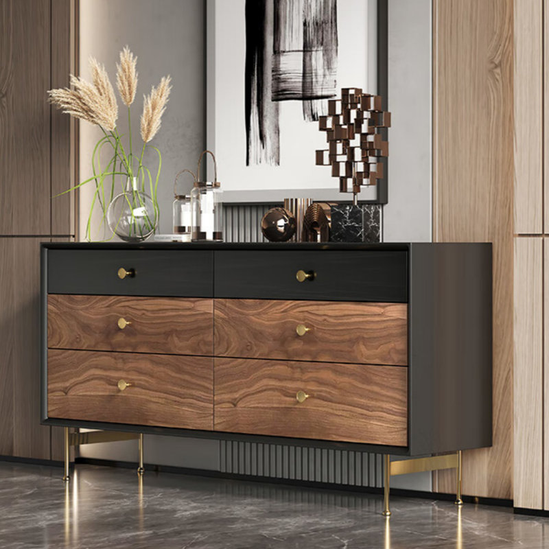 Buffet de salle à manger de luxe italien moderne et lumineux, H 35,43 po x l 62,99 po x P 15,75 po