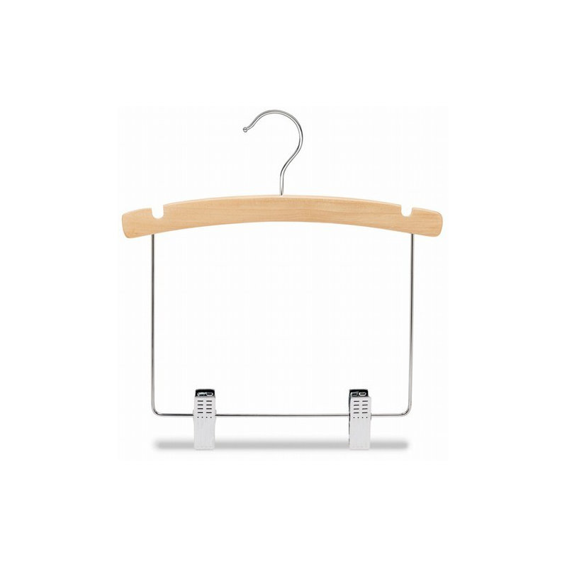 Hangers With Clips for Suit/Coat, Natural