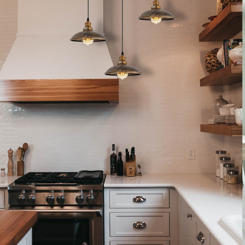Garr 3 - Light Kitchen Island Pendant, Yes, Brushed Copper