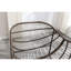 Chaise berçante surdimensionnée avec coussin ergonomique, pour porche avant, patio, jardin, salon, siège tissé à la main olive