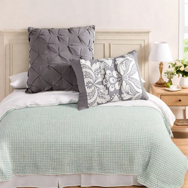 Ensemble de literie chic et moderne, polyester, style transitionnel pour la maison