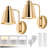 Cordless Rechargeable Battery Operated Swing Armed Wall Sconce With Remote Control Set Of 2 Rose Gold-368383179