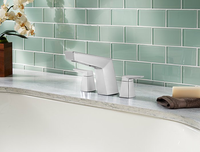 Arkitek Double Handle Deck Mounted, Polished Chrome