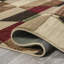 Tapis rouge / brun / crème Kehoe-1355876678