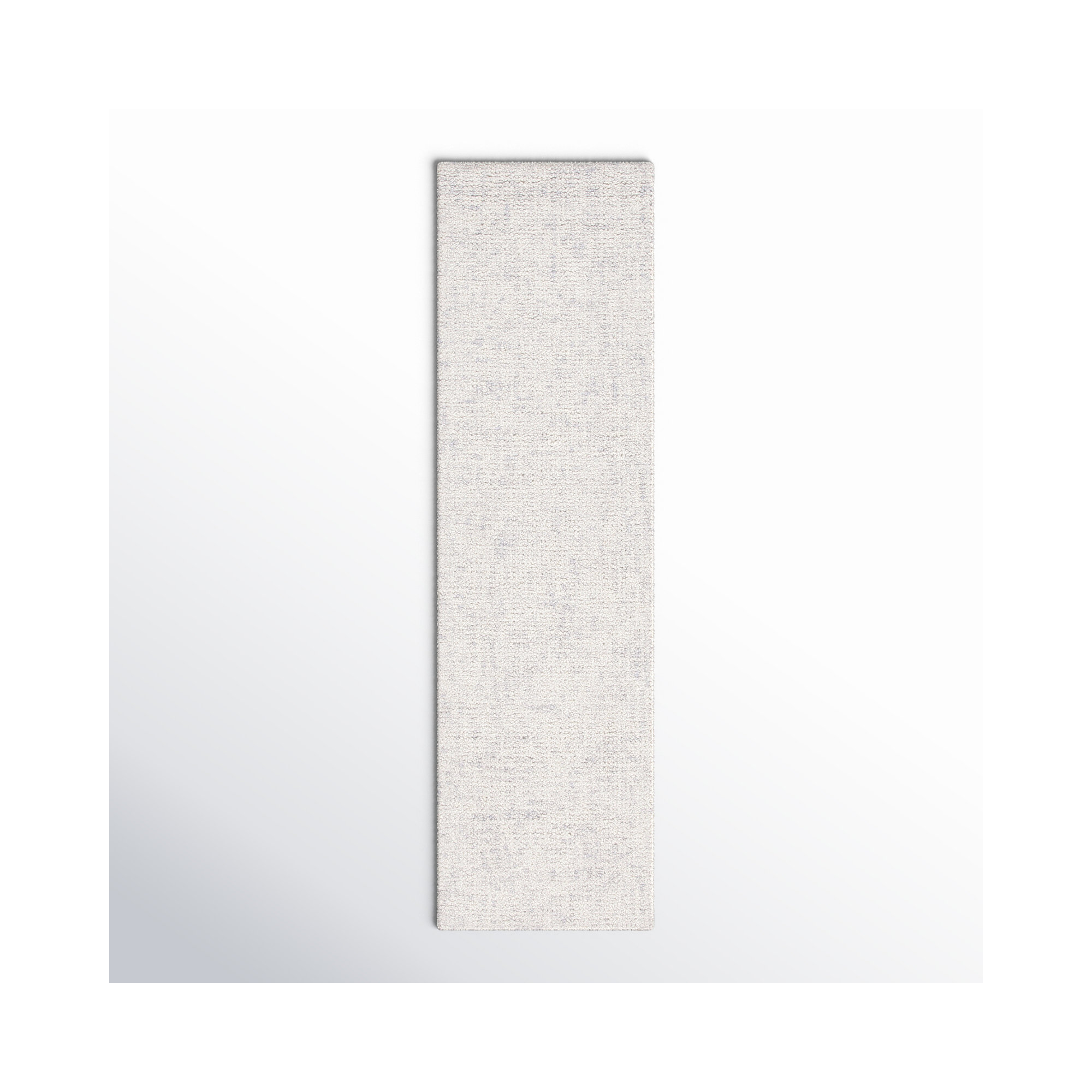 Flavi Handmade Light Grey / Ivory Rug, Runner 2'3" x 8'