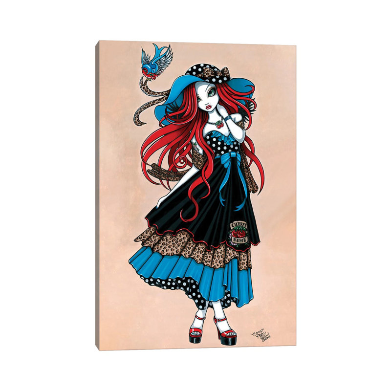 Emma 1 Piece Wrapped Canvas Wall Art, 20.32 cm H x 30.48 cm W