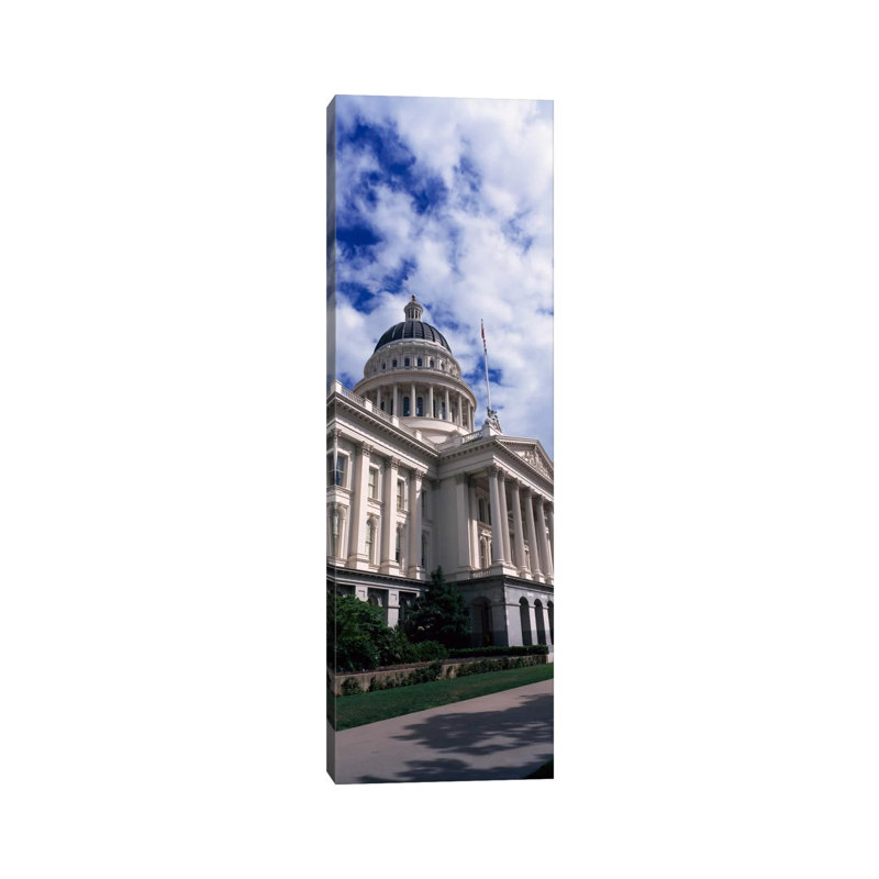 State Capital Sacramento CA USA 1 Piece Wrapped Canvas Panoramic Wall Art, 121.92 cm H x 40.64 cm W x 1.91 cm D