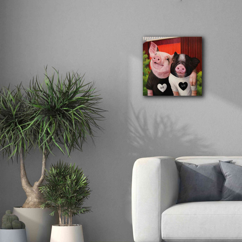 " BFF " by Lucia Heffernan, 18" H x 18" W x 0.75" D