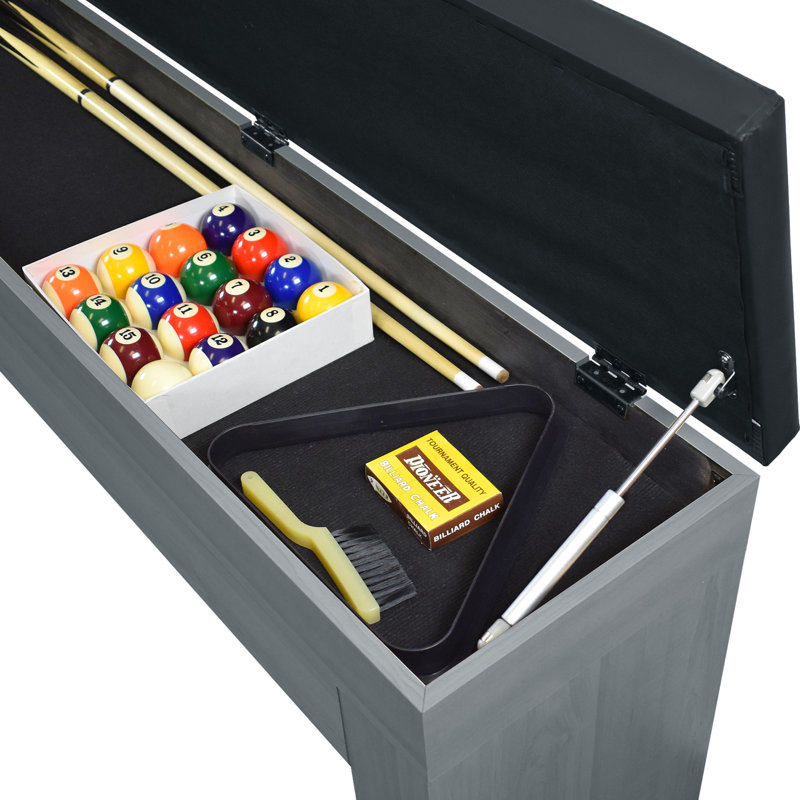Table de billard 7' miami (wayfair exclusive) Garlando, Chêne gris