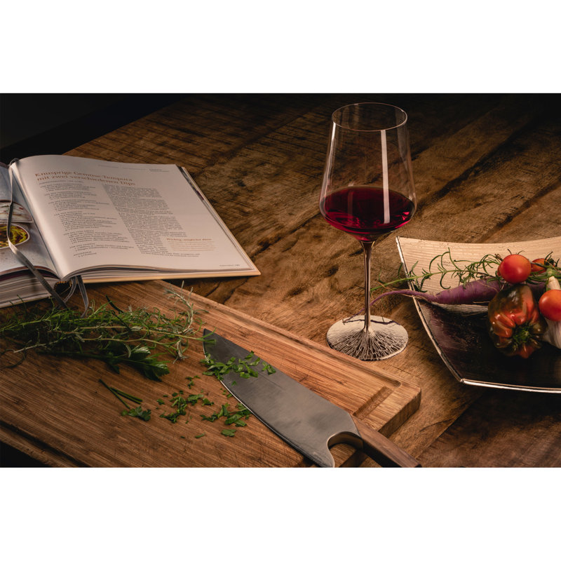 Encinas 620ml Red Wine Glass Set, Platinum