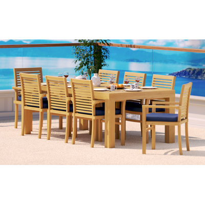 Mas 8 - Person Rectangle Outdoor Dining Set
