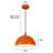 2- light 11.8inches Modern Orange Dome Single Pendant Light For Kitchen,Restaurant Room Aisle-214436363