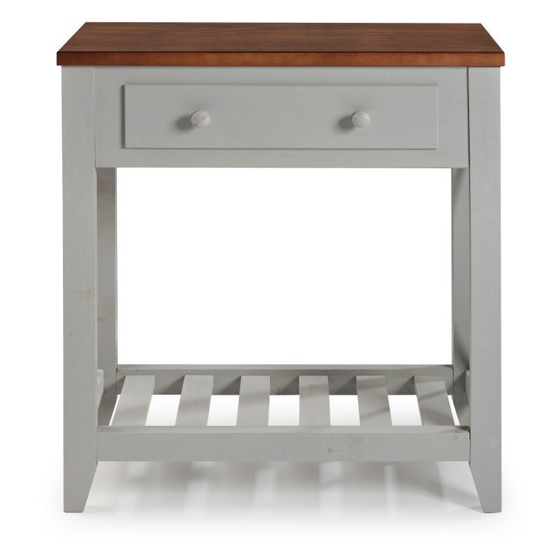 70cm Solid Wood Console Table, Grey