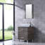 Ensemble de meuble-lavabo simple 24 po avec miroir Broumov