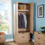 Udall 2 Door Wardrobe with Storage Drawers