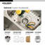 Évier de cuisine à double cuve gauche encastrable en acier inoxydable 70/30 Houzer 32 po Houzer - STC-2200SL-1