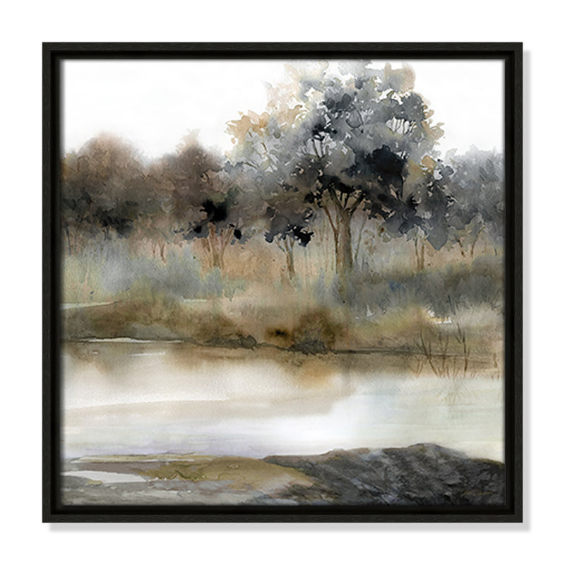 Collection Silent Waters Silent Waters II par Carol Robinson, Espresso, H 17,5 po x l 17,5 po x P 2 po