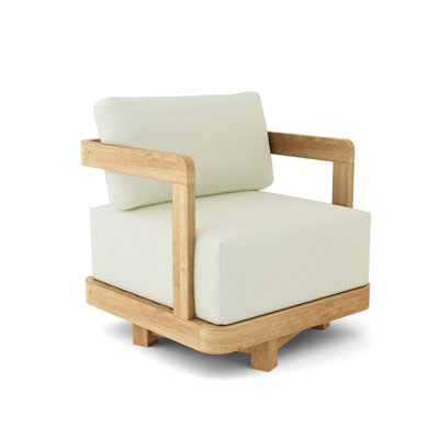Granada Outdoor Teak Swivel Lounge Chair