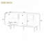 Buffet avec 4 portes cannelées et armoire de rangement-1346849390