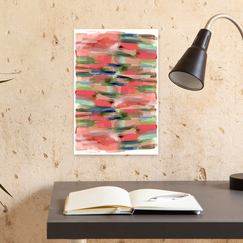 Art contemporain contemporain abstrait, H 18 po x l 12 po