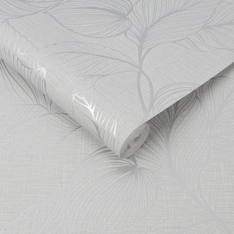 Merauke Floral Wallpaper Roll, Moonstone