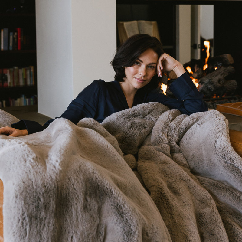 Cuddle Blanket, Dove Gray, 60" W x 50" L