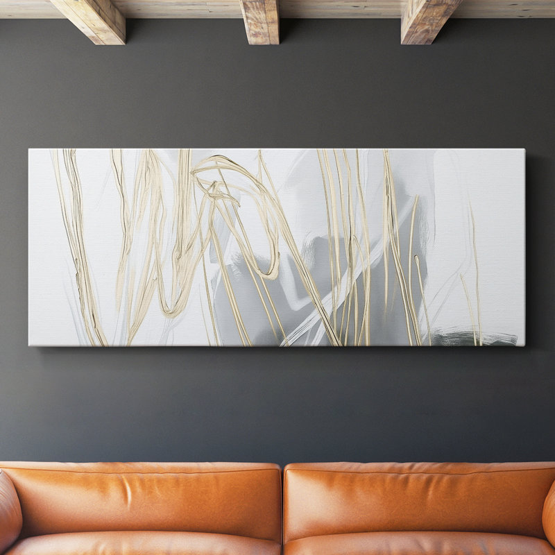 Abstract Seris 6 #XLVII-Wide Gallery Wrapped Canvas, 12" H x 30" W