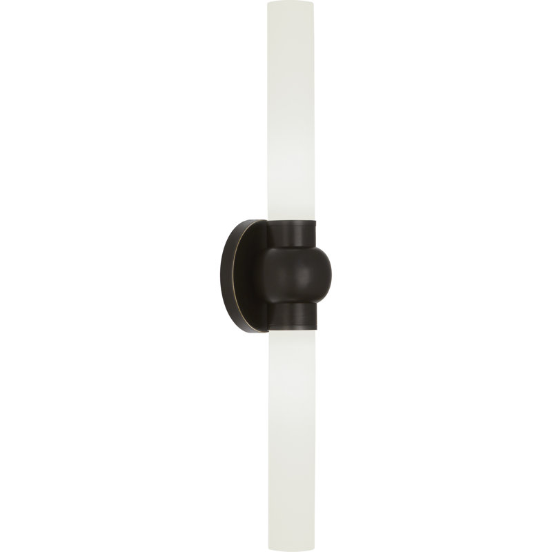 Daphne Glass LED Flush Mounted Sconce, Deep Patina Bronze
