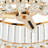 3 - Light Dimmable Drum Crystal Chandelier