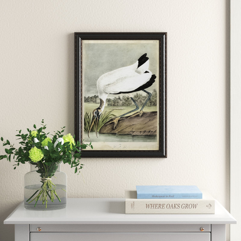 Zayd " Wood Ibis ", 20" H x 16" W x 2.5" D